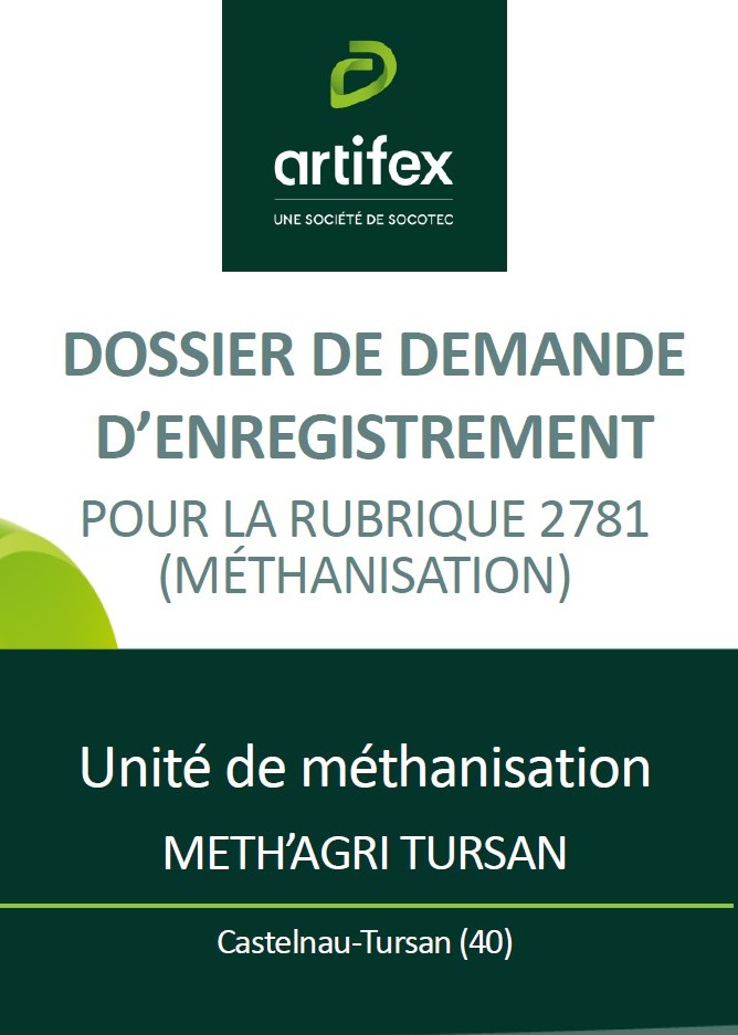 Dossier ICPE Meth’Agri Tursan
